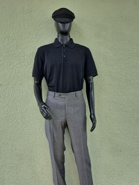 Zanella Platnum Men's "Parker" Luxury Trousers Vitale Barberis Canonico Fabric